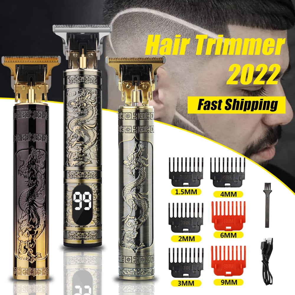 Electric Hair Cutting Machine Vintage T9 Clipper Hair Rechargeable Man Shaver Trimmer For Men&#39;s Barber Professional New Hot Sale